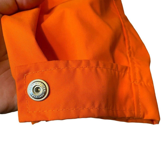 80s RARE Tommy Hilfiger Colorblock Jacket Vintage Retro Men’s XL Orange Red - Picture 9 of 13